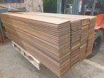 50m2 Hardhouten tand en groefplanken. Geschaafd!, Doe-het-zelf en Bouw, Hout en Planken, Ophalen of Verzenden, Zo goed als nieuw