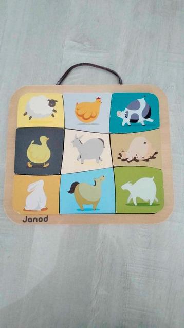 Jouet de puzzle magnétique Janod animaux