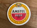 Amstel bier/Uefa Champions  League bierviltje, Viltje(s), Ophalen of Verzenden, Amstel, Zo goed als nieuw