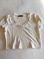 witte crop top XS, Kleding | Dames, T-shirts, Maat 34 (XS) of kleiner, Ophalen of Verzenden, Wit, Korte mouw