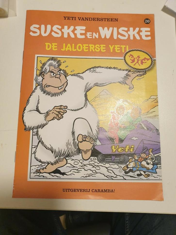 SUSKE en WISKE : DE JALOERSE YETI nr 20 UITGEVERIJ CARAMBA, Boeken, Humor, Gelezen, Ophalen of Verzenden