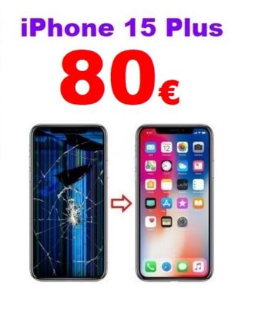 Réparation écran iPhone 15 Plus pas cher à Bruxelles, Télécoms, Enlèvement, Apple iPhone
