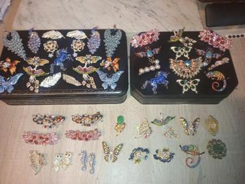 Prachtige collectie van 50 broches beschikbaar voor biedingen