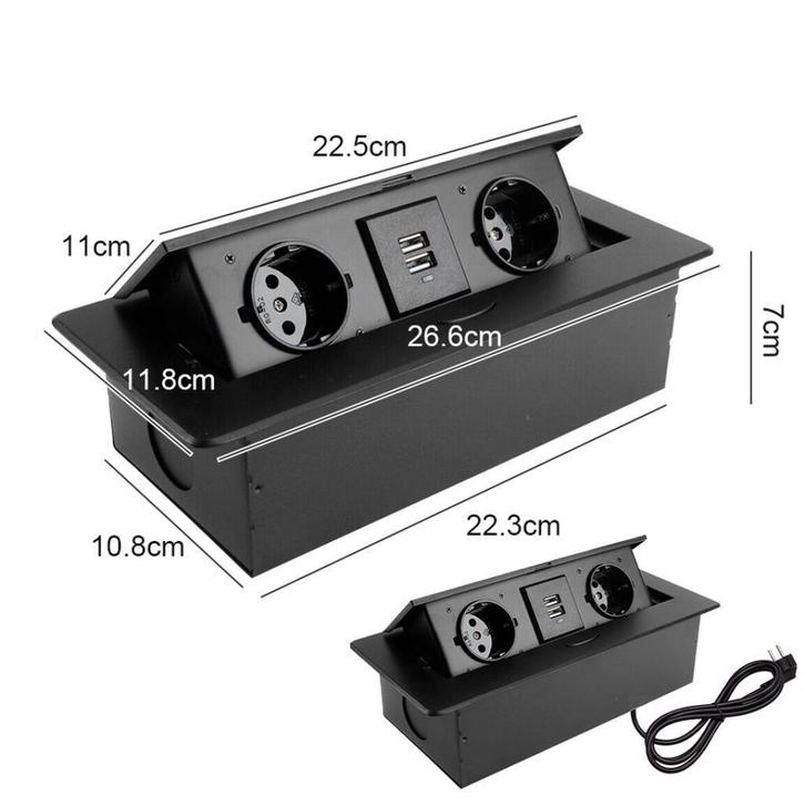 Inbouwstopcontact inbouw stopcontact keuken blad usb NIEUW, Hobby en Vrije tijd, Overige Hobby en Vrije tijd, Ophalen
