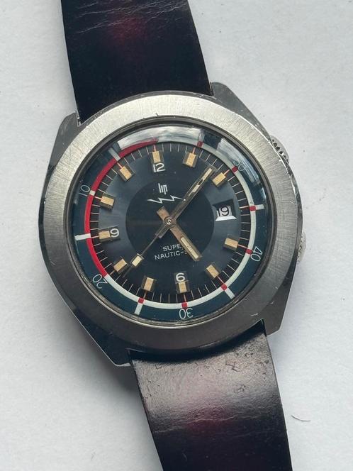 Horloge Lip Super Nautic Sky supercompressor., Handtassen en Accessoires, Horloges | Heren, Ophalen