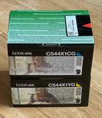 Lexmark C544, Optra C544,  X544 printer toners - Geel/Blauw, Nieuw, Toner, Ophalen of Verzenden, Lexmark