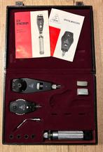 Vintage HEINE Oftalmoscoop + HEINE Skiascoop, Audio, Tv en Foto, Optische apparatuur | Microscopen, Ophalen, Gebruikt