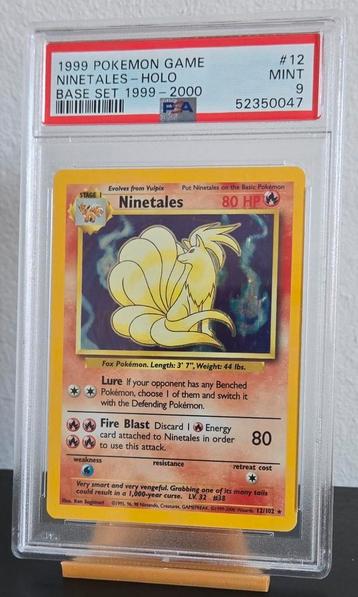 Ninetales Holo Base Set 1999-2000 4Th Print PSA 9  beschikbaar voor biedingen