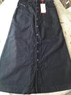 LANGE JEANSROK DIESEL - NIEUW - EXTRA SMALL, Kleding | Dames, Rokken, Diesel, Ophalen of Verzenden, Nieuw, Zwart