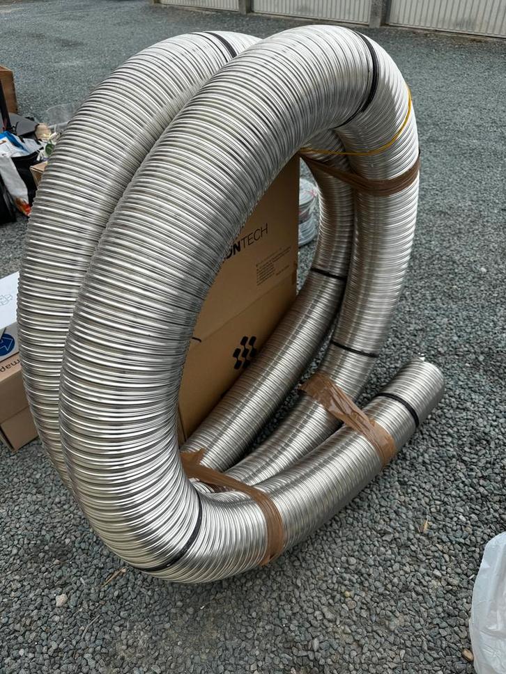 Flexibel schouw 150 + toebehoren topkwaliteit (hout/kolen), Doe-het-zelf en Bouw, Ventilatie en Afzuiging, Zo goed als nieuw, Ophalen