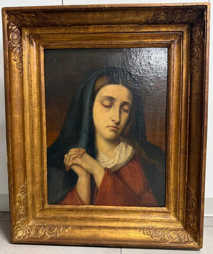 Stabat Mater, Victorine Crevecoeur, 1861, Antiek en Kunst, Kunst | Schilderijen | Klassiek, Ophalen of Verzenden