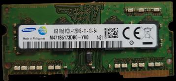 SAMSUNG 4GB DDR3L PC3L 12800S 1600MHZ