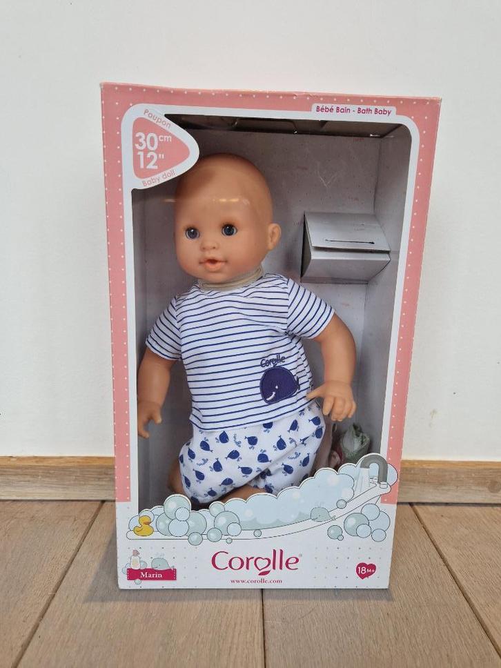 Babypop Corolle : Marine (in doos), Kinderen en Baby's, Speelgoed | Poppen, Zo goed als nieuw, Babypop, Ophalen