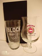 Twee verschillende bierglazen Block bier Peizegem De Block, Verzamelen, Biermerken, Overige merken, Glas of Glazen, Ophalen of Verzenden