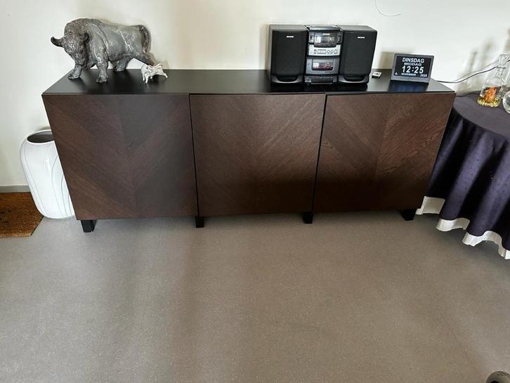 IKEA Besta buffetkast, Huis en Inrichting, Kasten | Buffetkasten, Gebruikt, Minder dan 100 cm, 150 tot 200 cm, 25 tot 50 cm, Met deur(en)