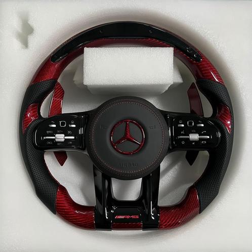 Mercedes LED rood carbon leer AMG stuur compleet, Auto-onderdelen, Besturing, Mercedes-Benz, Nieuw, Ophalen of Verzenden
