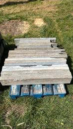 12 boorstenen blauwe natuursteen recht 100x15x5 + 7 stukken, Ophalen, Natuursteen