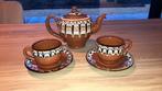 Vintage theeset / theeservies Bulgaars aardewerk troyan, Antiek en Kunst, Antiek | Servies compleet, Ophalen