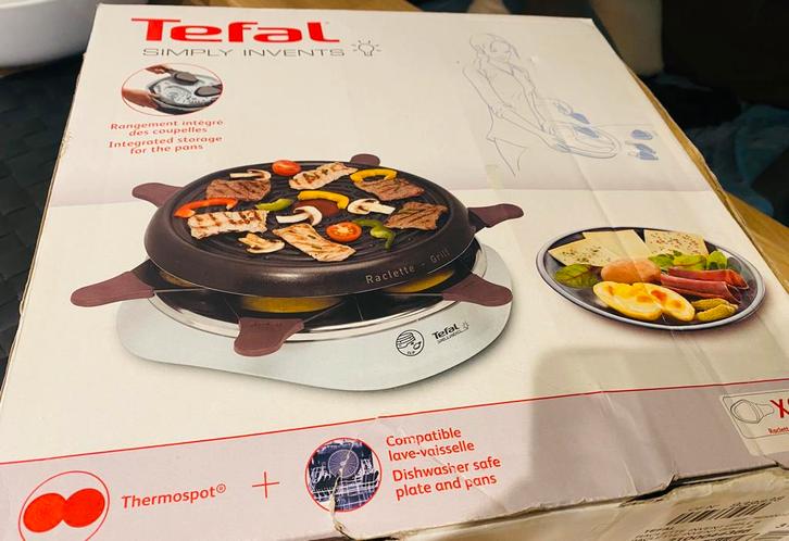 Tefal Simply Invents Raclette Gril Ronde, Elektronische apparatuur, Gourmetstellen, Ophalen