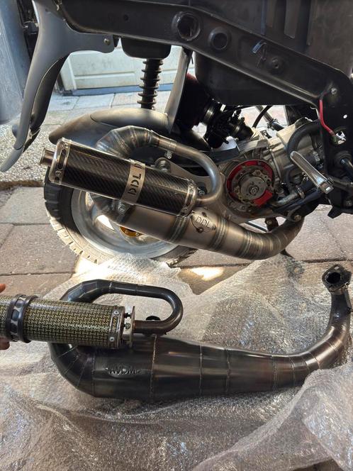 Unieke Handgemaakte AVDM 360 uitlaat Fabrizi 210CC, Fietsen en Brommers, Brommers | Tuning en Styling, Gebruikt, Ophalen of Verzenden
