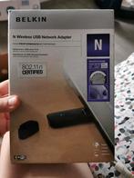 Belkin N Wireless USB Network Adapter, Ophalen of Verzenden, Gebruikt, Extern, Belkin