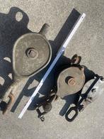 3 katrollen verschillende maten, Doe-het-zelf en Bouw, Ophalen, Gebruikt