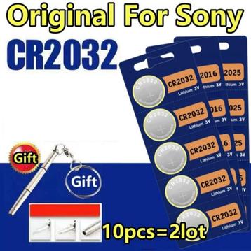 CR2032 Sony Lithium Knoopcel Batterij 3 Volt - Ø20mm - 3,2mm