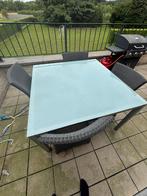 Tuintafel met 4 stoelen, Ophalen, Zo goed als nieuw