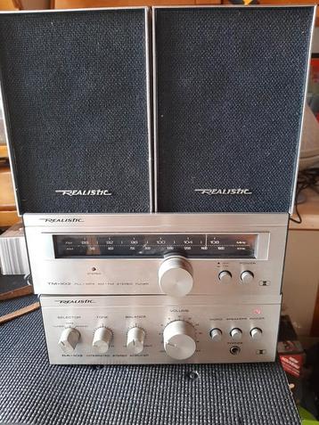 Mini hi-fi system  REALISTIC de 1983  TA + SA 102