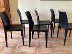 Poltrona Frau stoelen model Lola set(6 stuks), Huis en Inrichting, Ophalen, Knoll vitra Cassina Jori Leolux, Gebruikt, Zwart