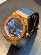Hublot look - Classis fusion king -Gold/Blue - Automatic, Handtassen en Accessoires, Horloges | Heren, Ophalen, Zo goed als nieuw