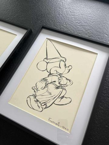 Set van 2 decoratieve Disney-prenten – 42x51 cm beschikbaar voor biedingen