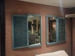 2 mooie spiegels met louvre deuren 60cm x120cm, Doe-het-zelf en Bouw, Ophalen