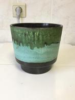 Vintage cachepot doorsnede 16 cm - H 14,5 cm, Enlèvement ou Envoi, Moins de 25 cm, Rond, Utilisé