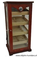 h87B HUMIDOR-KABINET "VITRINE ROYAL" WALNOOT  300 SIGAREN, Envoi, Neuf, Boite à tabac ou Emballage