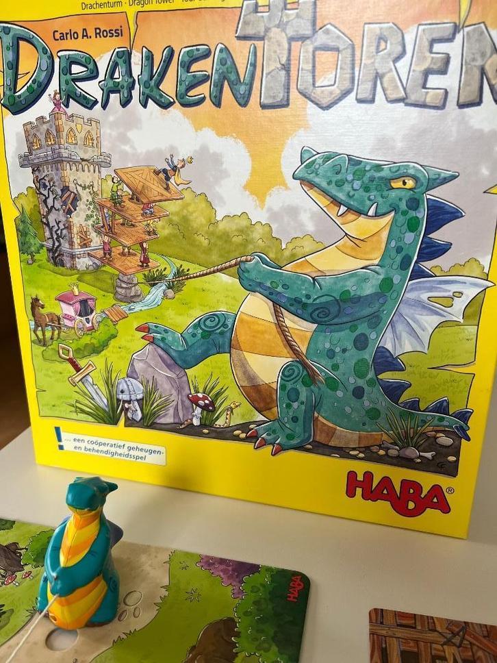 Drakentoren - HABA, Kinderen en Baby's, Speelgoed | Overig, Gebruikt, Jongen of Meisje, Ophalen