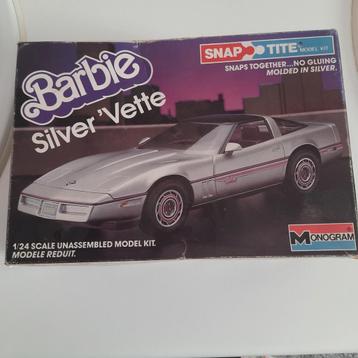 MONOGRAM 1/24 kit BARBIE SILVER ´VETTE*NEW*SNAP-TITE* beschikbaar voor biedingen