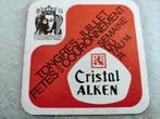 Bierviltje Cristal Alken, Verzamelen, Ophalen of Verzenden, Zo goed als nieuw, Viltje(s), Overige merken