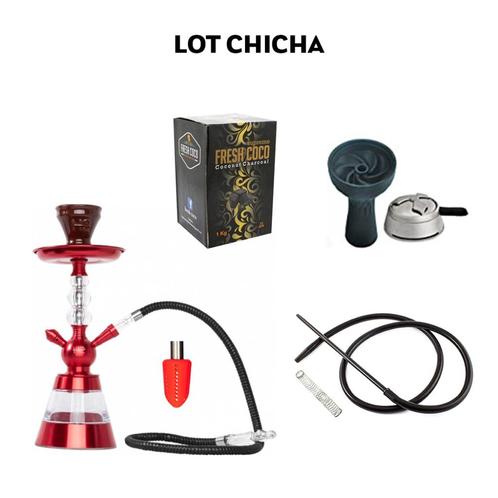 Pack complet chicha Travel N2 + Kaloud Lotus + Allume Charbon +