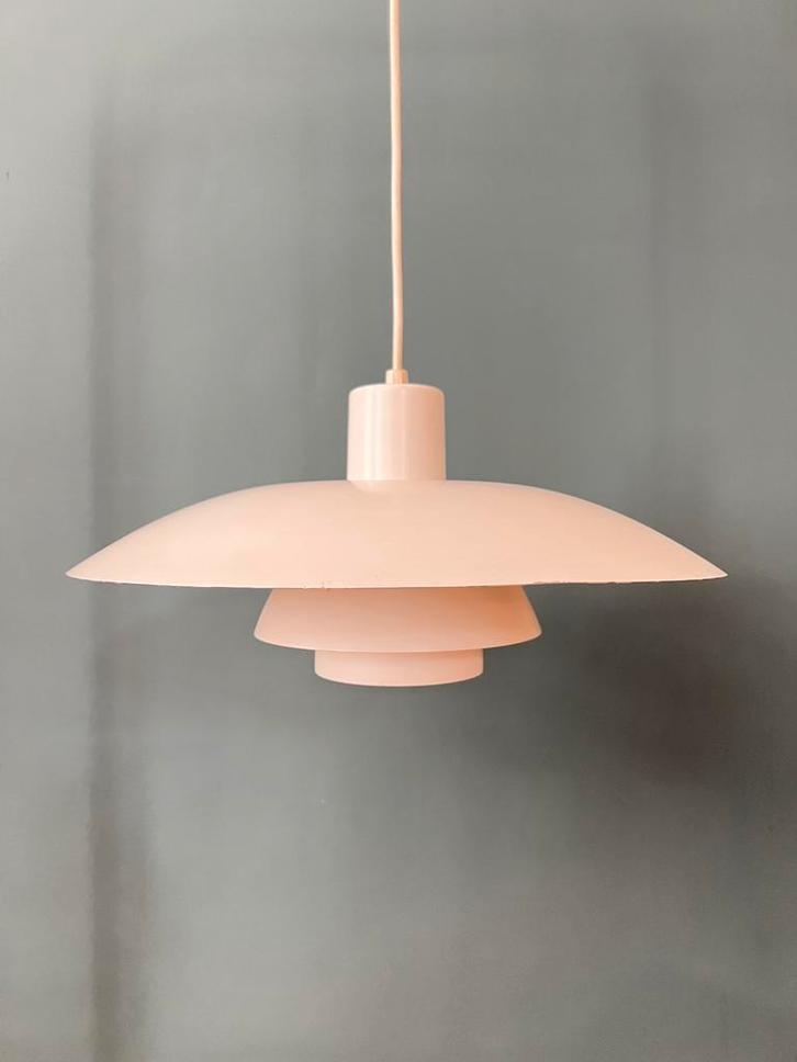 Originele Vintage Louis Poulsen PH4/3 Schalenlamp in Wit, Maison & Meubles, Lampes | Suspensions, Comme neuf, Enlèvement ou Envoi