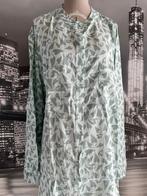 prachtige katoenen lichte zomer jurk - 46-48, Taille 46/48 (XL) ou plus grande, Comme neuf, Vert, Sous le genou