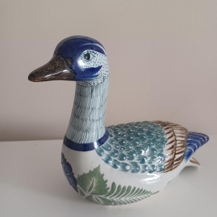 Erandi Tonala. Mexico. Vintage. Handgeschilderde eend., Antiek en Kunst, Antiek | Keramiek en Aardewerk, Ophalen of Verzenden