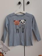 Lichtblauwe longsleeve Filou - beer + panda maat 4 (104), Kinderen en Baby's, Gebruikt, Meisje, Filou & Friends, Ophalen of Verzenden
