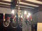 Tinnen kroonluchter, Huis en Inrichting, Lampen | Kroonluchters, Ophalen, Zo goed als nieuw