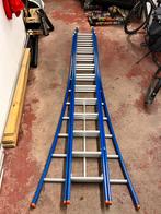 Ladder 3 x 12 treden altus, Doe-het-zelf en Bouw, Ophalen, Ladder, Opvouwbaar of Inschuifbaar, 4 meter of meer