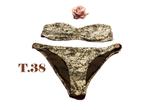 (5)- bikini femme t.38 noir blanc - pimkie -, Zwart, Ophalen of Verzenden, Zo goed als nieuw, Pimkie