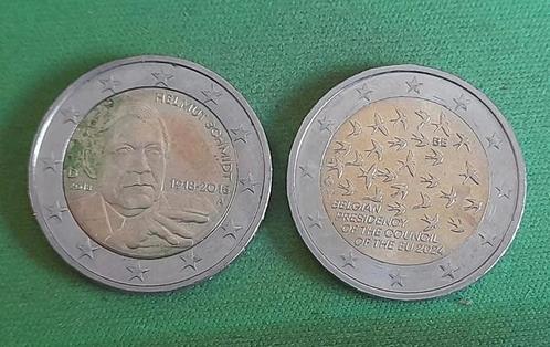 2 x 2 euro, Belgisch voorzitterschap/ Helmut schmidt, Postzegels en Munten, Munten | Europa | Euromunten, Losse munt, 2 euro, België