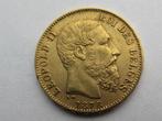 belgie 20 francs 1878, Ophalen of Verzenden, België, Goud