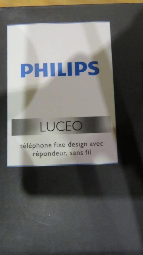 Philips Luceo M6651WB/FR - Téléphone Fixe sans fil avec Répondeur