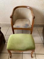 Oma zeteltje in fluwelen stof, er is wat slijtage op de zit, Ophalen